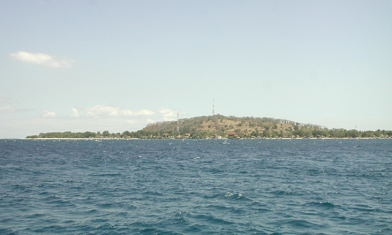 Gili Trawangan from Gili Meno