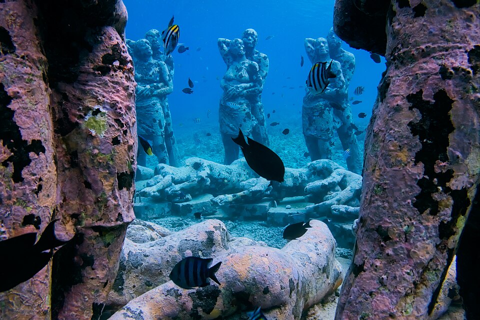 The Nest underwater statues at Gili Meno